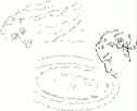 Poster Image for Echo and Narcissus. A drawing of a male face staring into a pond, a ghostly woman flying above.